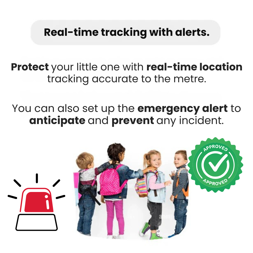 KidiSafe | Waterproof Child GPS Tracker Live Location &amp; SOS