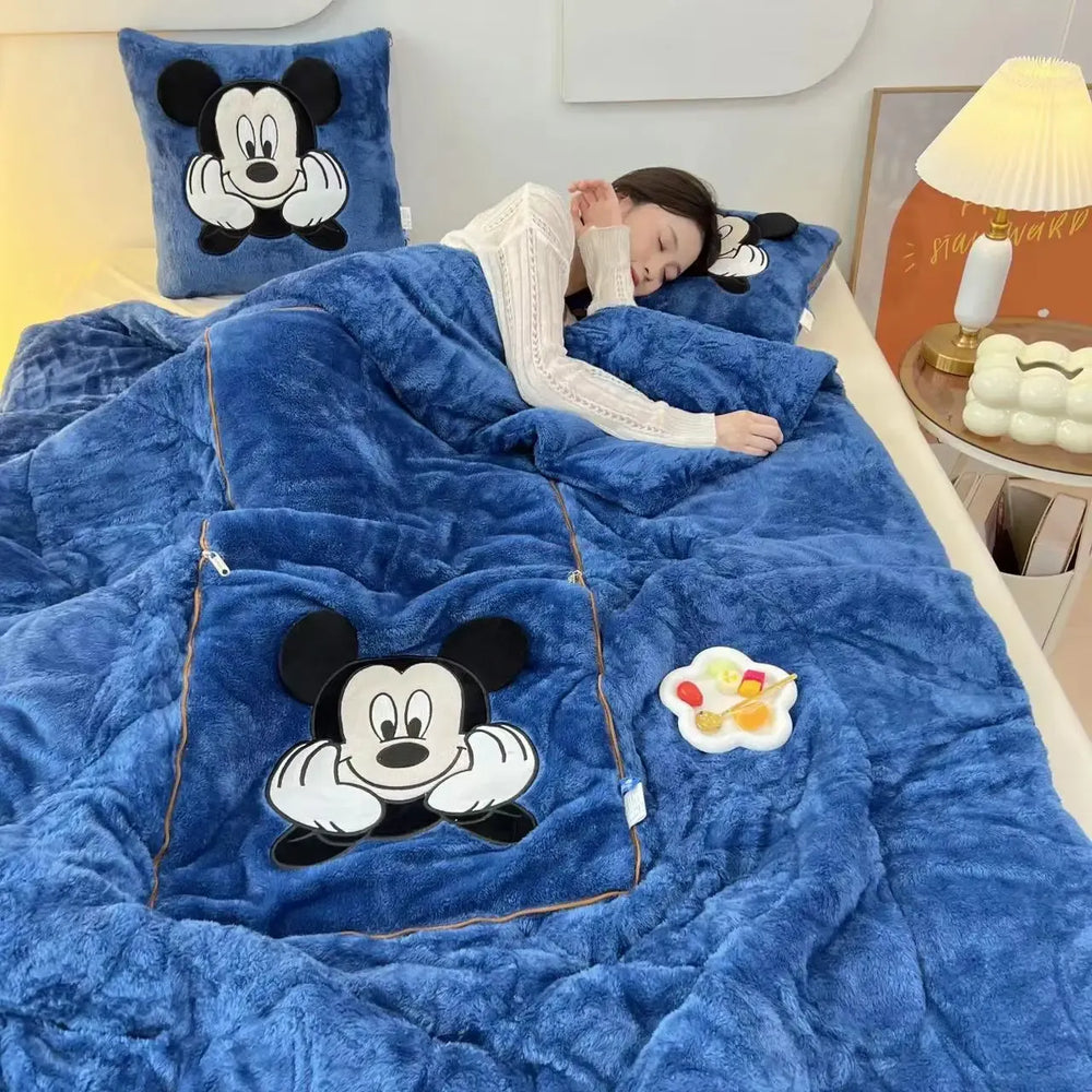 Kramgo Soft Blanket and Cushion Set - For Warmth and Coziness