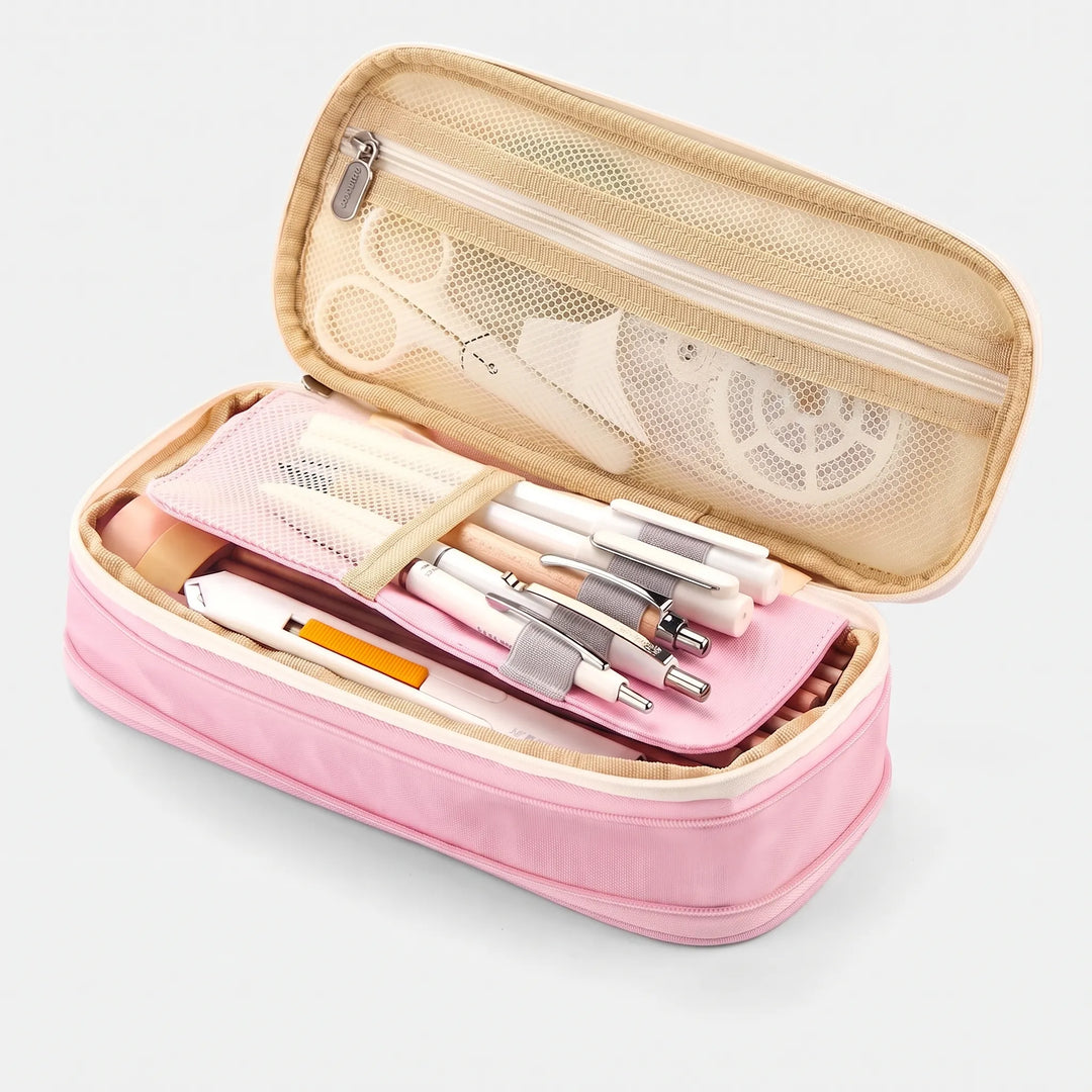 Large Capacity Double-Layer Stationery Pouch