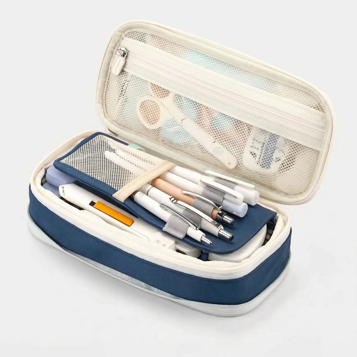 Large Capacity Double-Layer Stationery Pouch