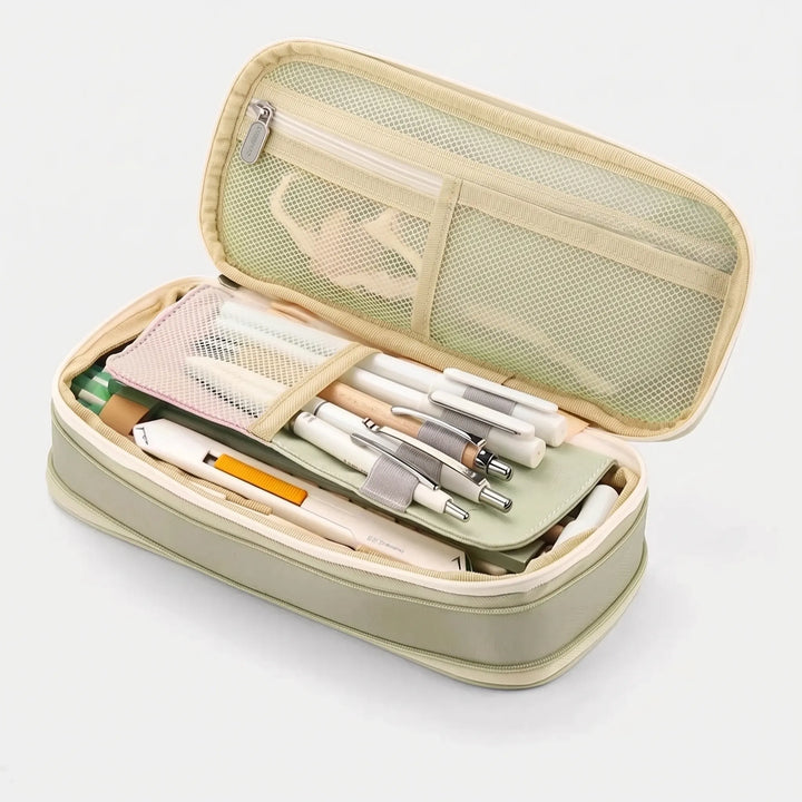 Large Capacity Double-Layer Stationery Pouch