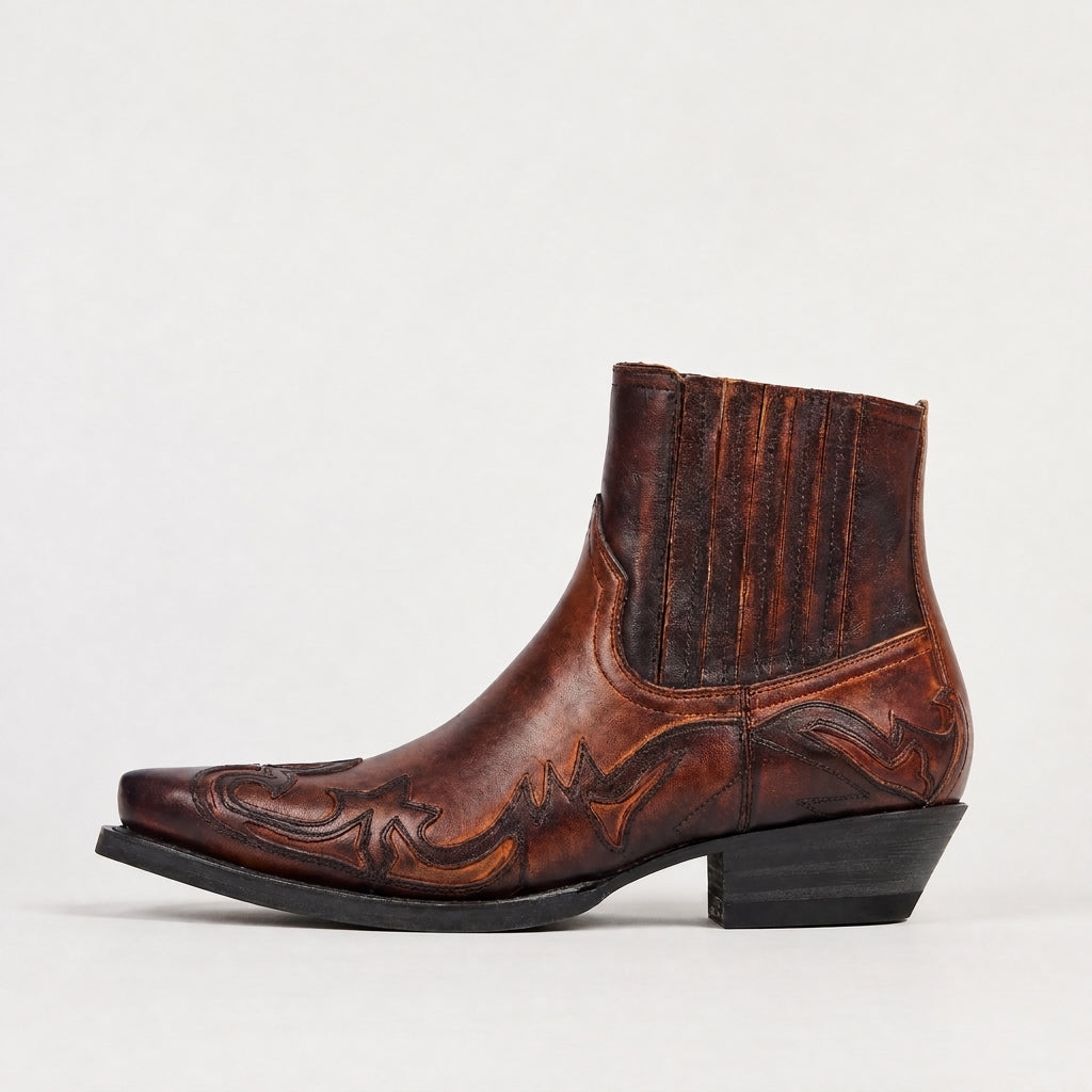 Leather Western Boots