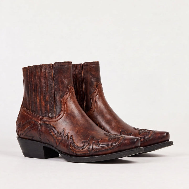 Leather Western Boots
