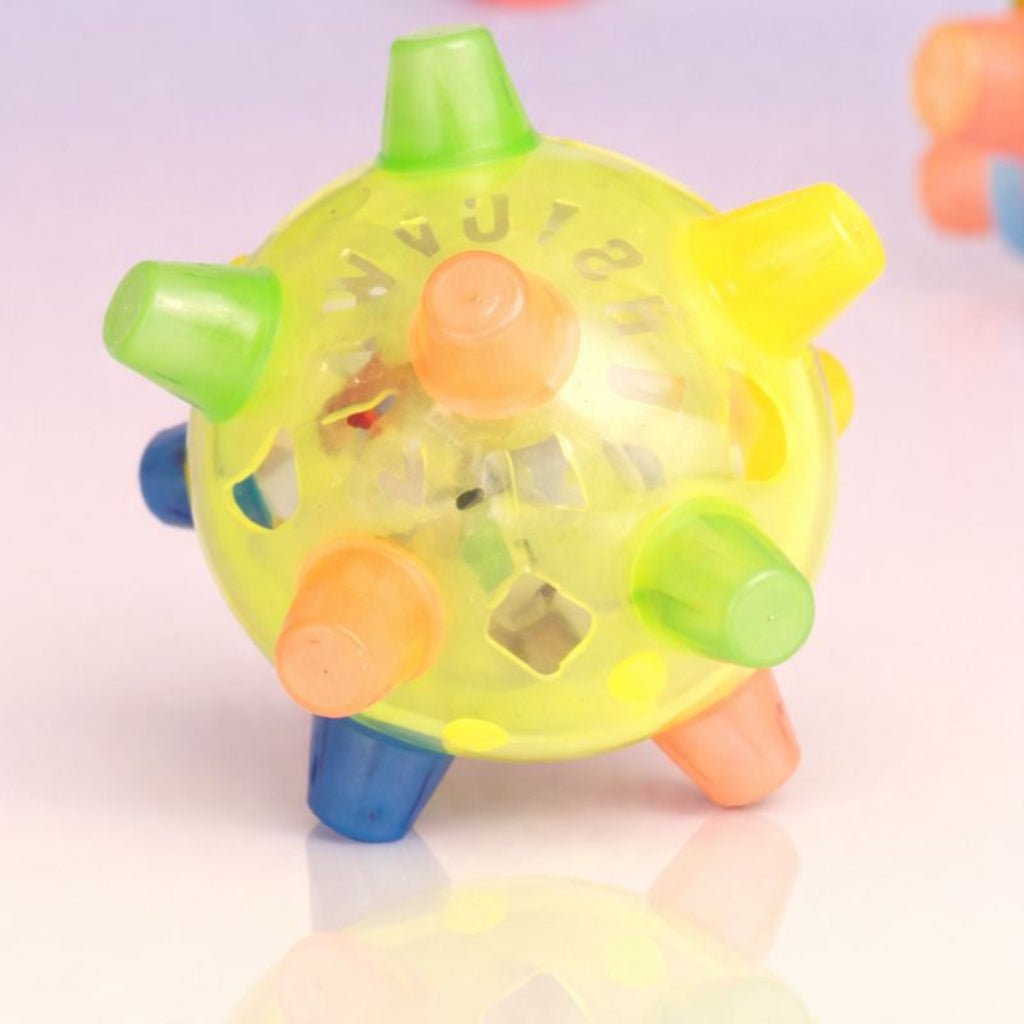LED Bouncing Dog Activity Ball — Durable Plastic Toy
