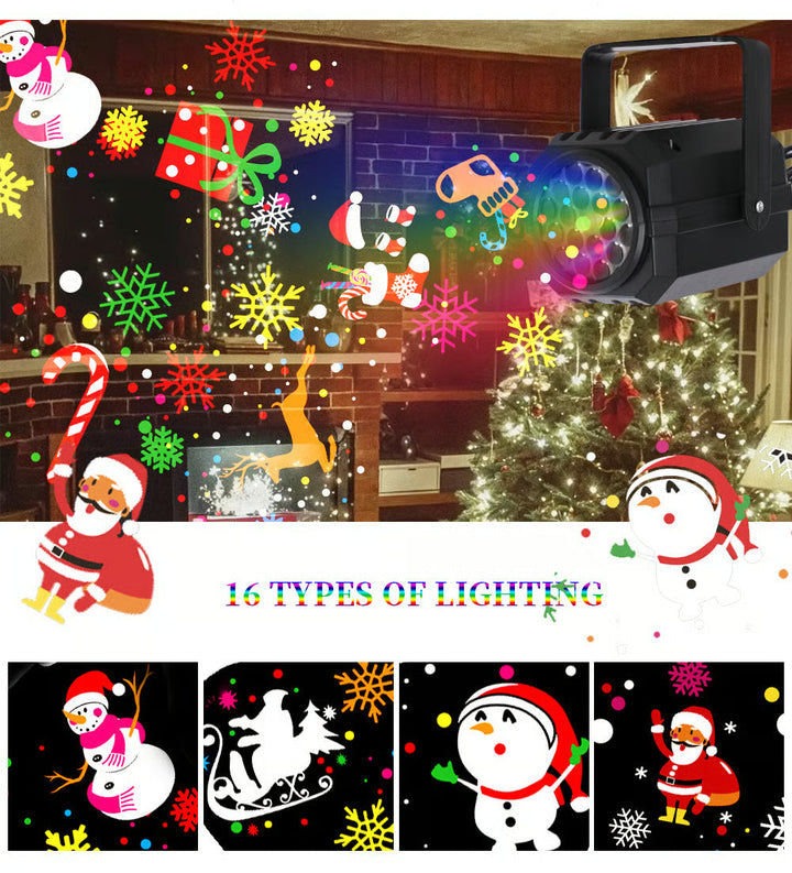 LED Christmas Projector Light with 16 Patterns