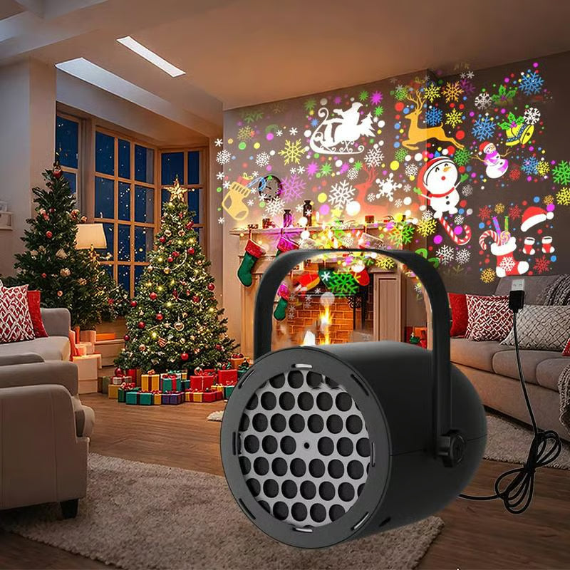 LED Christmas Projector Light with 16 Patterns