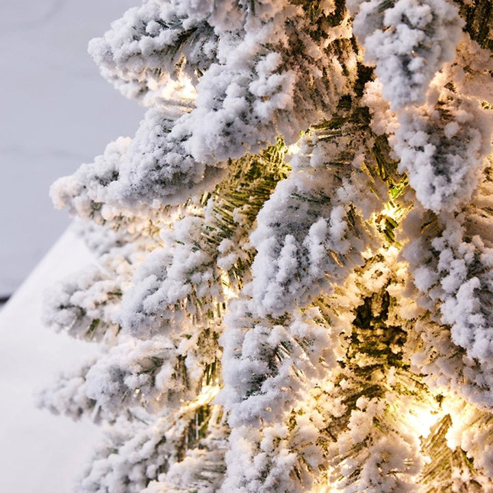 LED Christmas Tree with Frosty Snow Effect