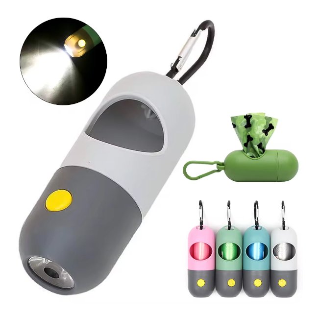LED Light Dog Poop Bag Dispenser