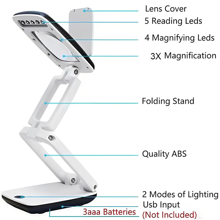 LED Magnifying Reading Desk Lamp