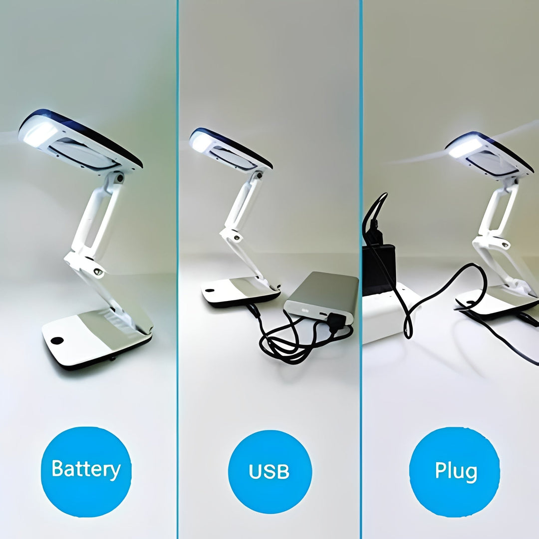 LED Magnifying Reading Desk Lamp