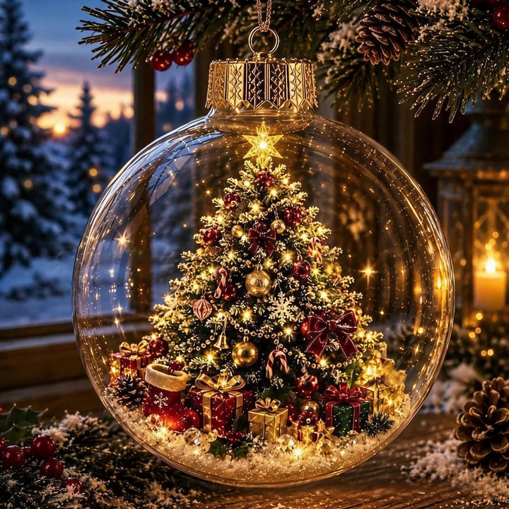 Light-Up Christmas Mini Winter Wonderland Home Decor Ornament