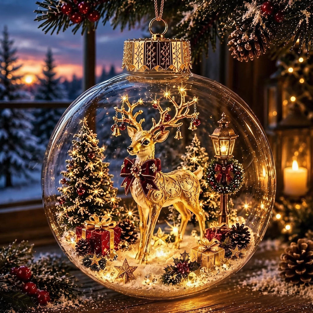 Light-Up Christmas Mini Winter Wonderland Home Decor Ornament