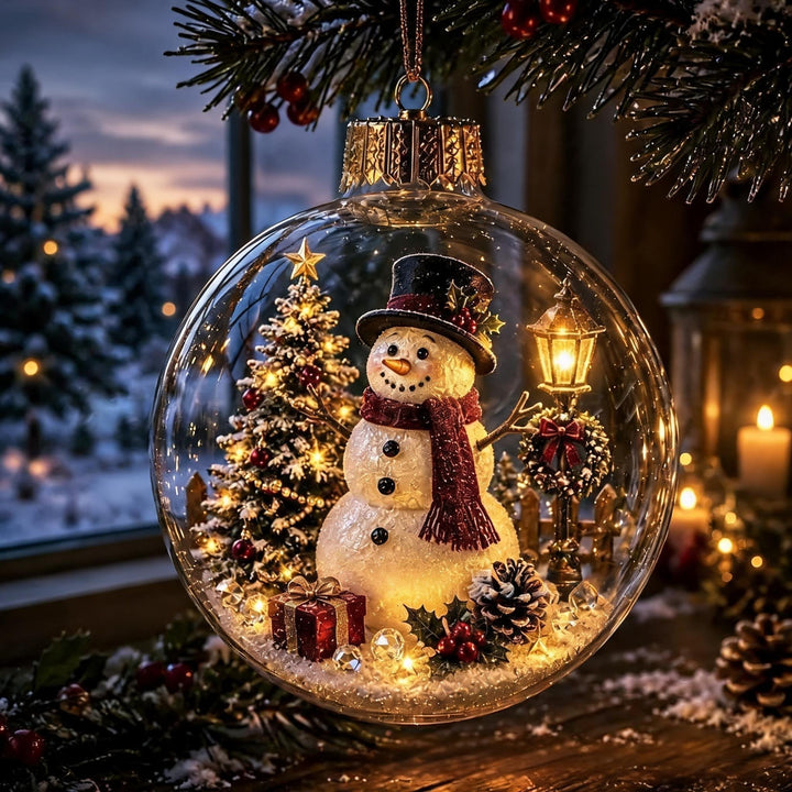 Light-Up Christmas Mini Winter Wonderland Home Decor Ornament