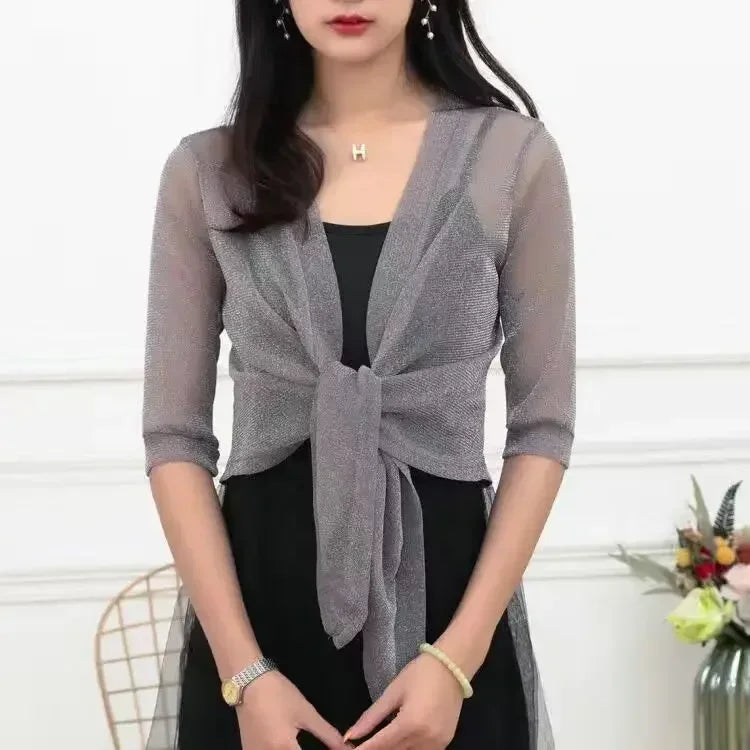 Lightweight Sparkly Shrug Cardigan