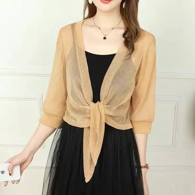 Lightweight Sparkly Shrug Cardigan