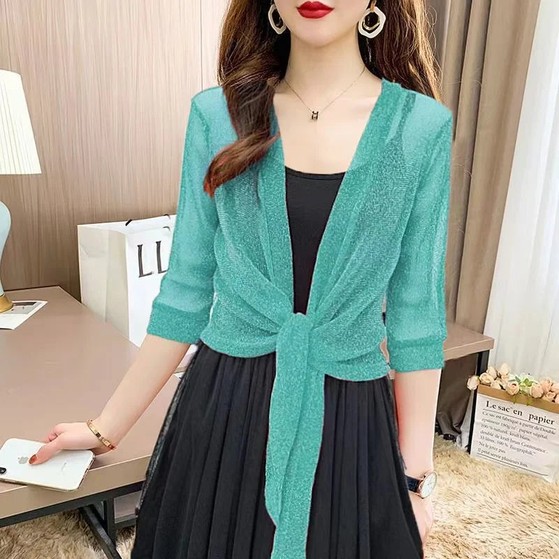 Lightweight Sparkly Shrug Cardigan
