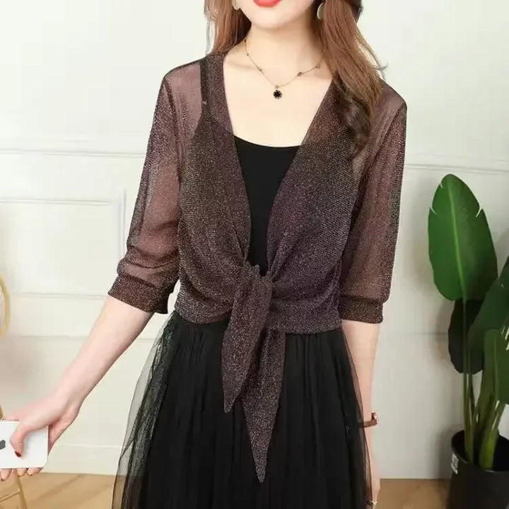 Lightweight Sparkly Shrug Cardigan
