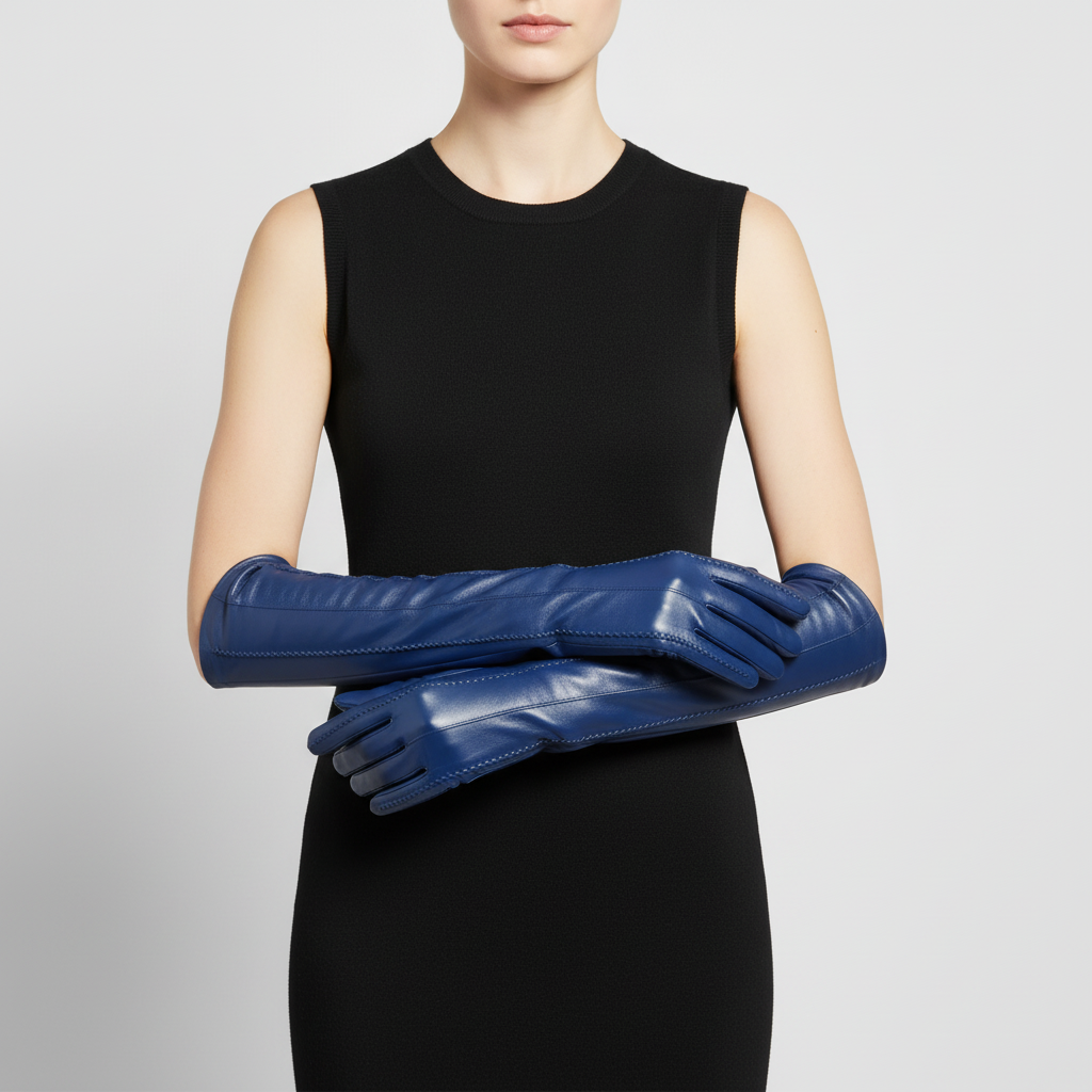 Long Classic Genuine Leather Gloves