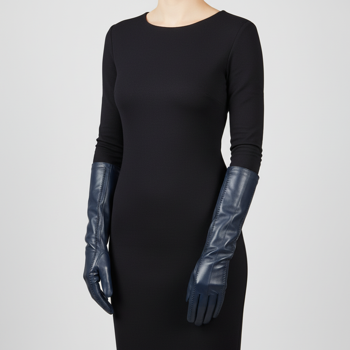 Long Classic Genuine Leather Gloves