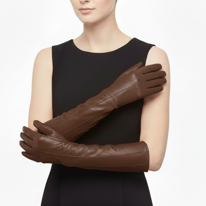 Long Classic Genuine Leather Gloves