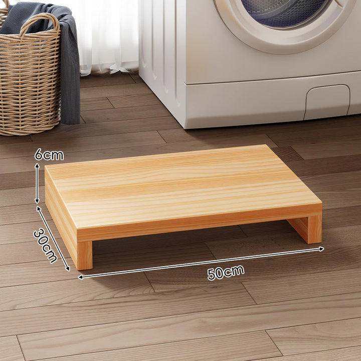 Low-Profile Solid Wood Appliance Platform Riser
