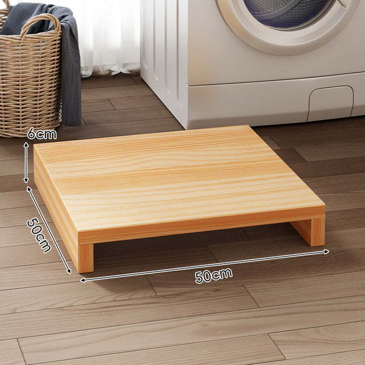 Low-Profile Solid Wood Appliance Platform Riser