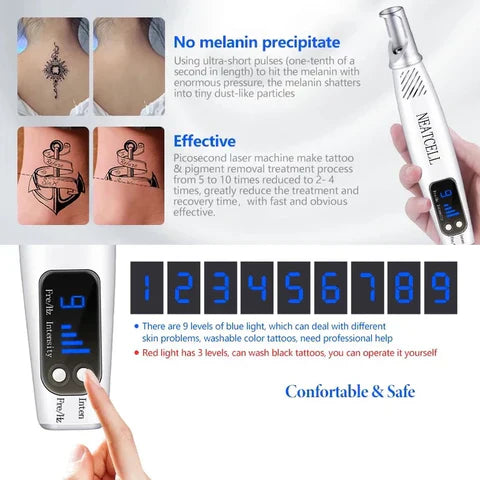 LumiDerm Laser Pen for Tattoo, Moles &amp; Freckles Removal