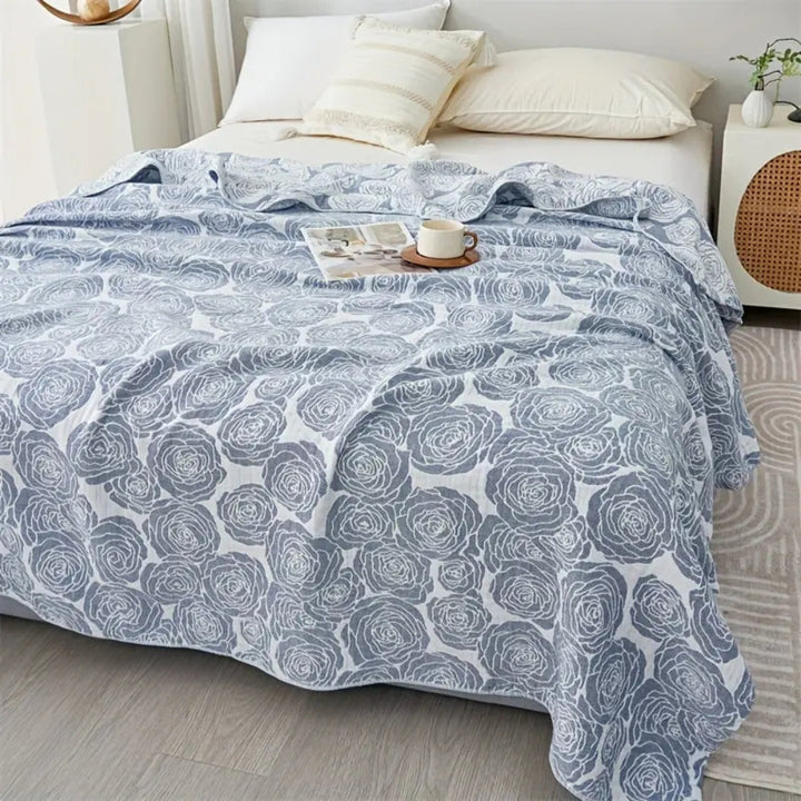 Lure Whisper Rose Cotton Blanket