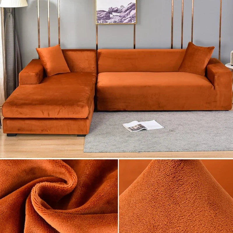 Luxurious Velvet Sofa Cover for Elegant Protection