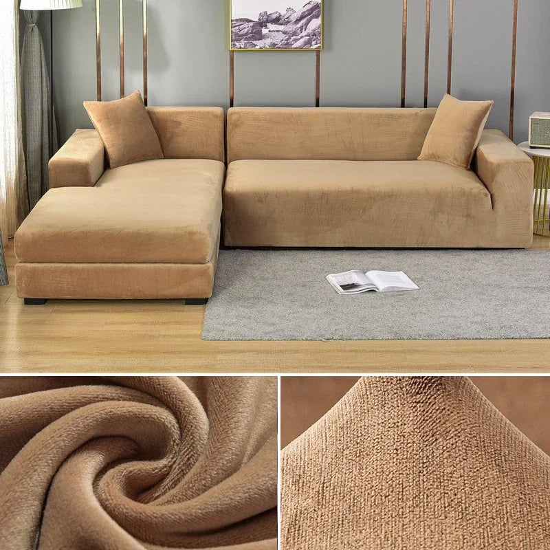 Luxurious Velvet Sofa Cover for Elegant Protection