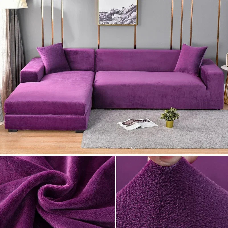 Luxurious Velvet Sofa Cover for Elegant Protection