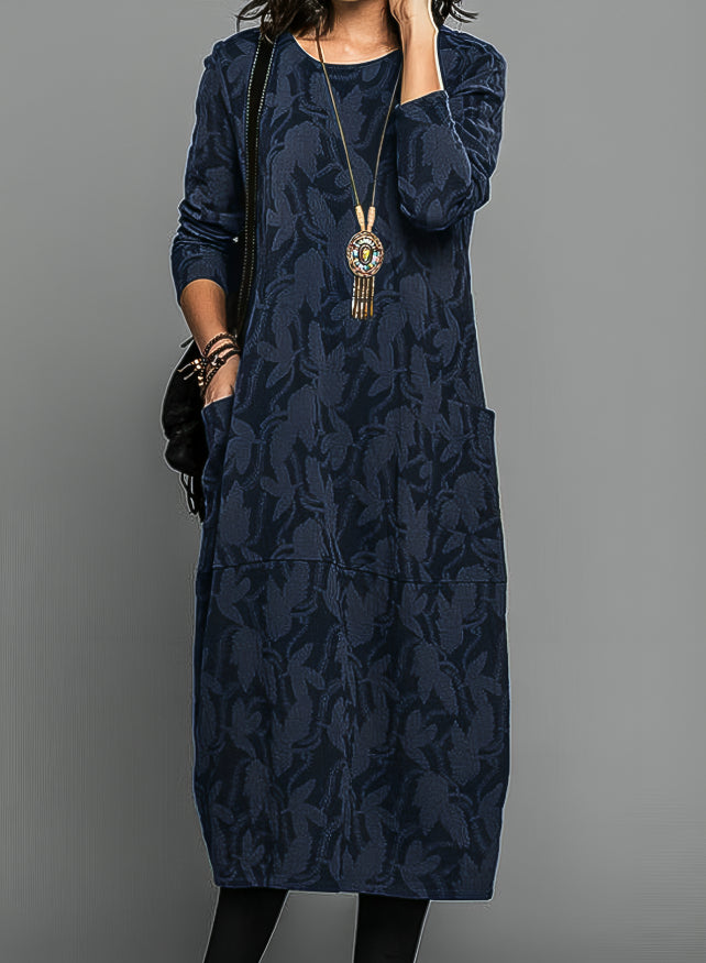Luxurious Winter Dress with Print