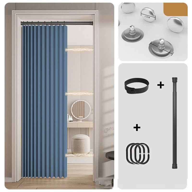 Magnetic Accordion Door Curtain - No-Drill, Light-Blocking