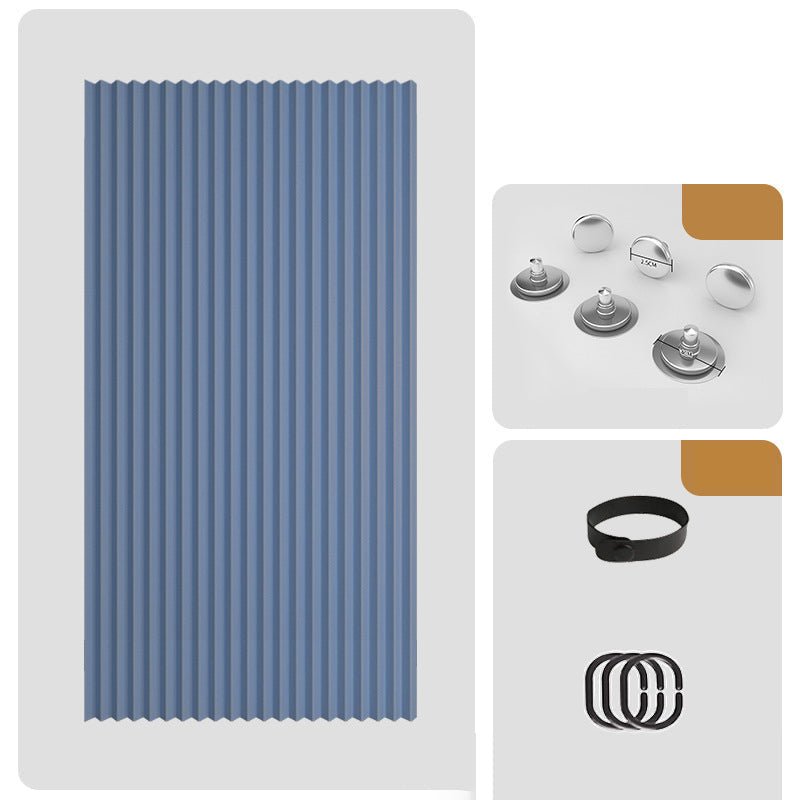Magnetic Accordion Door Curtain - No-Drill, Light-Blocking