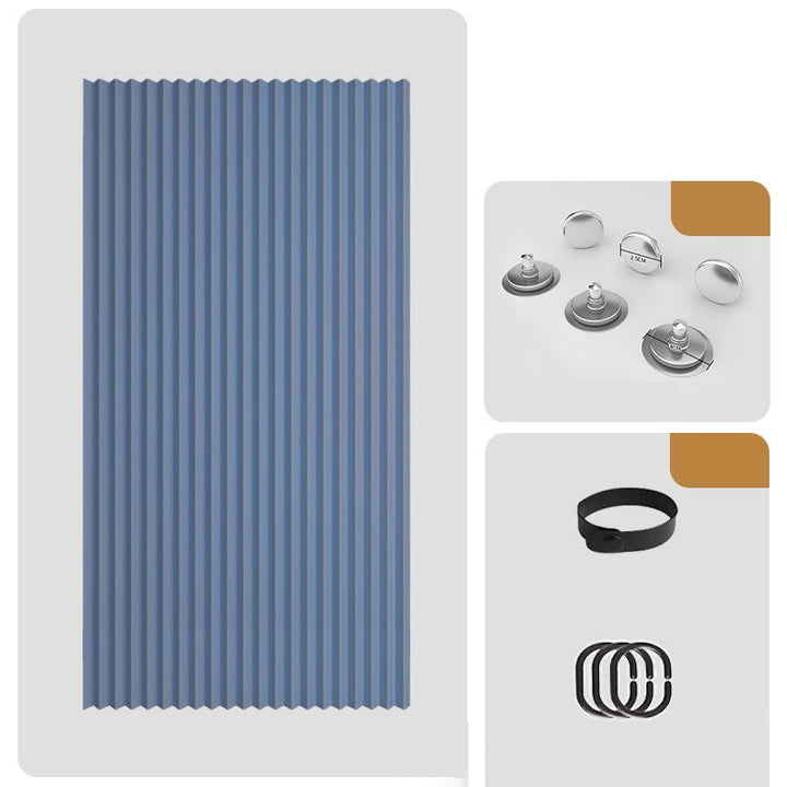Magnetic Accordion Door Curtain - No-Drill, Light-Blocking