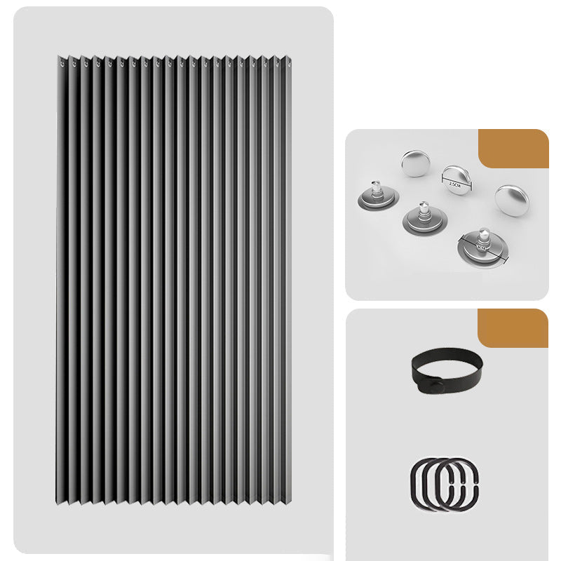 Magnetic Accordion Door Curtain - No-Drill, Light-Blocking