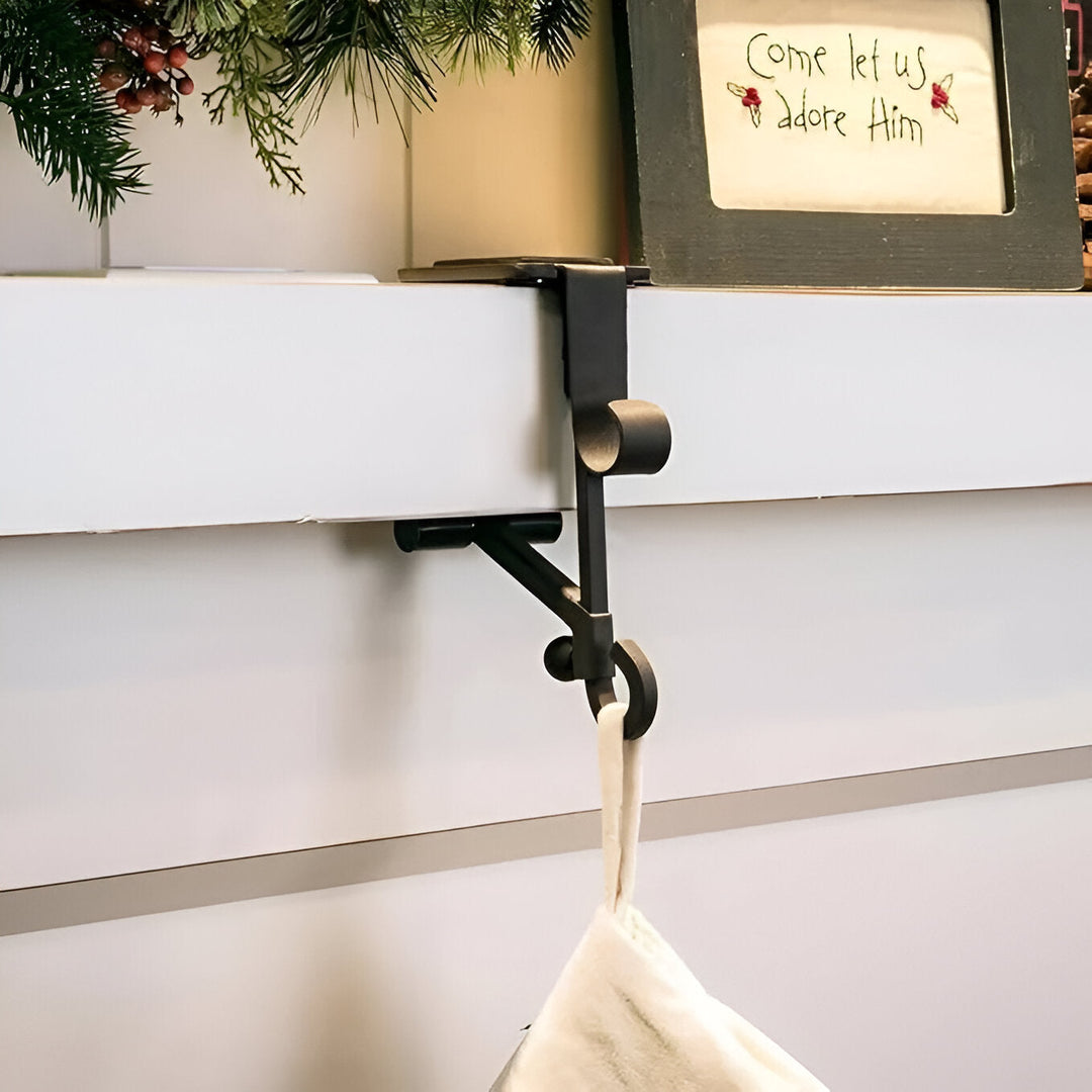 Mantel Stocking Holders and Garland Christmas Hanger Set
