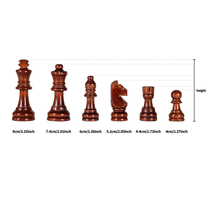 MASTERFOLD – Premium wooden chess set with durable solid wood pieces