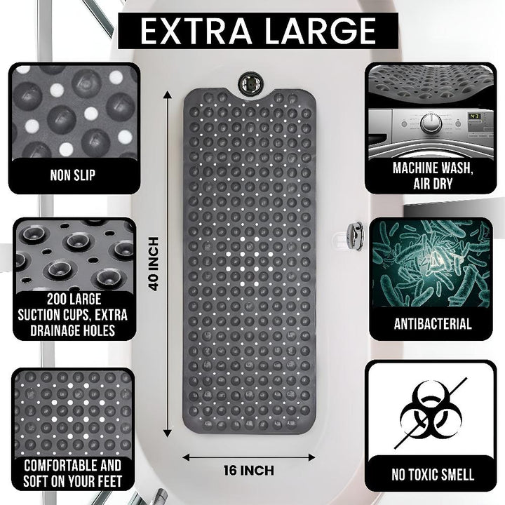 Max Grip Bathtub Mat | Non-Slip &amp; Easy to Clean