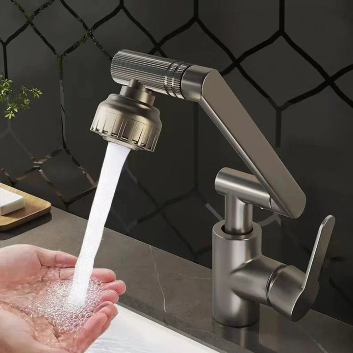 MECHAFLOW 360 – 360° robotic arm kitchen faucet with bubble &amp; shower spray