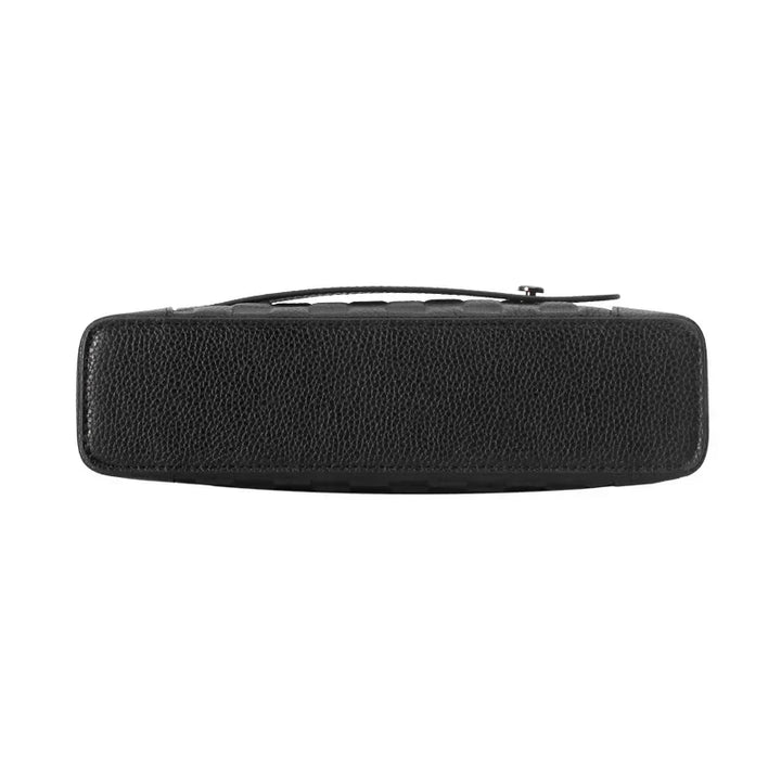Men’s Leather Handbag with Fingerprint Lock – Anti-Theft Clutch &amp; Wallet