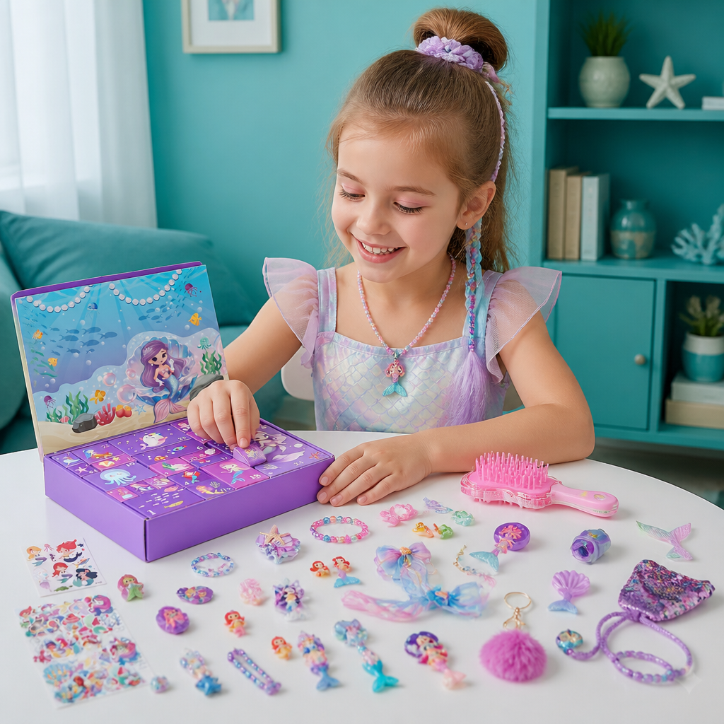 Mermaid Advent Calendar – 24 Days of Hair Accessories &amp; Surprises