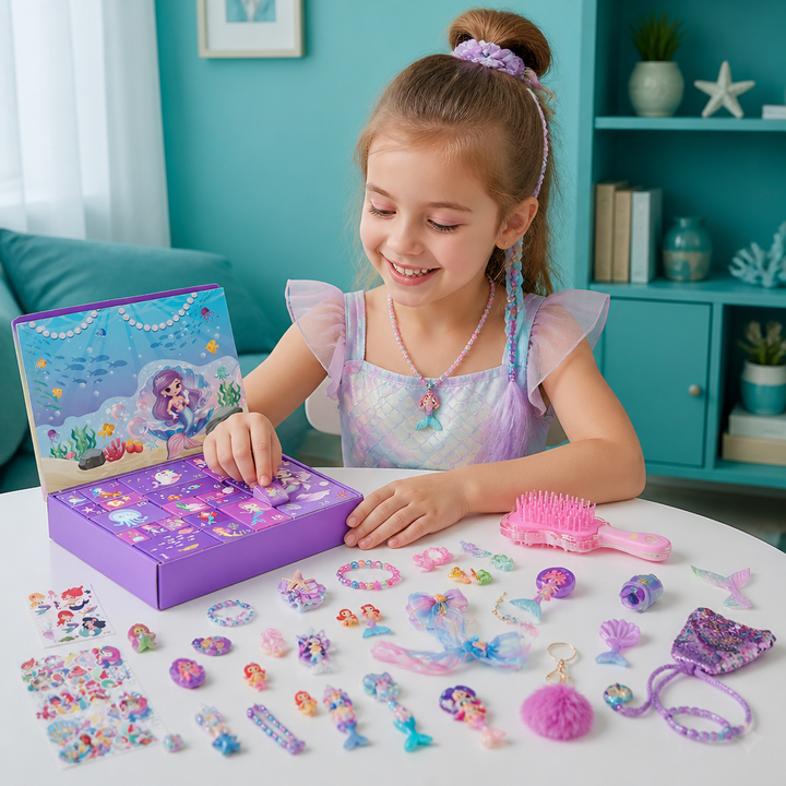 Mermaid Advent Calendar – 24 Days of Hair Accessories &amp; Surprises