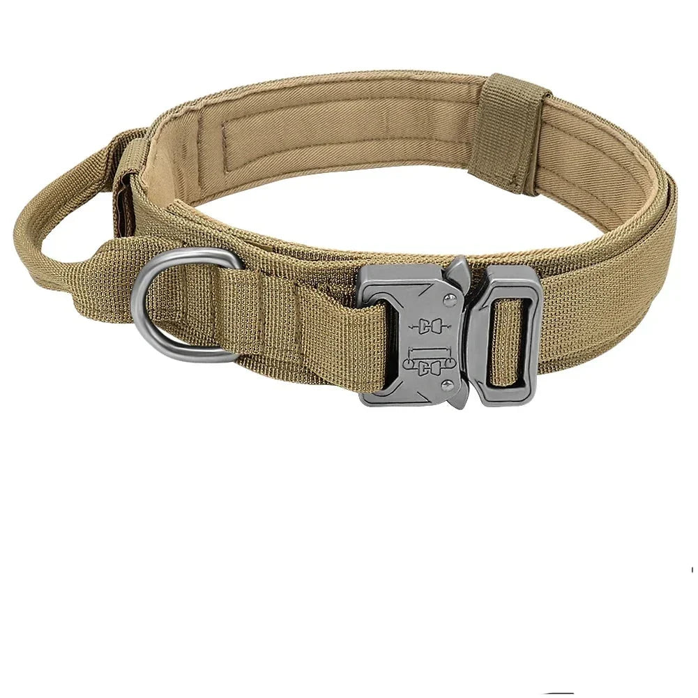 Military Grade Tactical Dog Collar with Control Handle