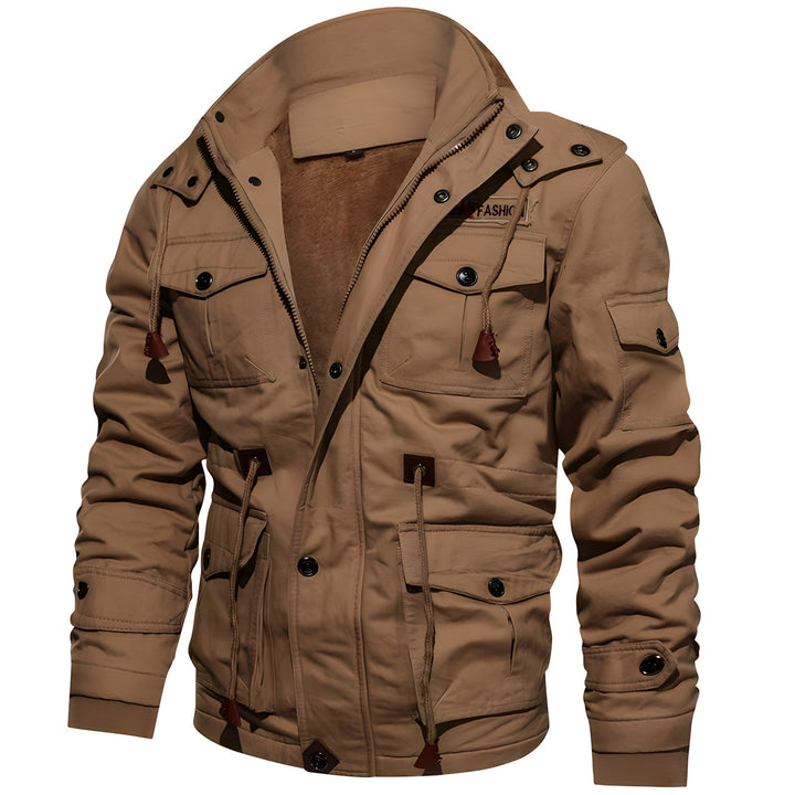 Military Jacket with Multiple Pockets