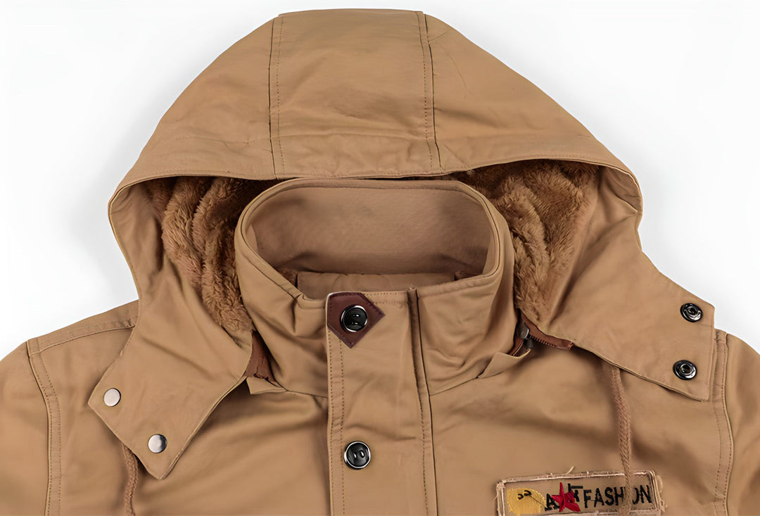Military Jacket with Multiple Pockets