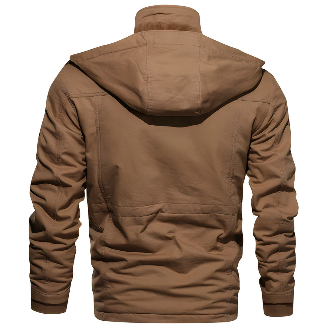 Military Jacket with Multiple Pockets