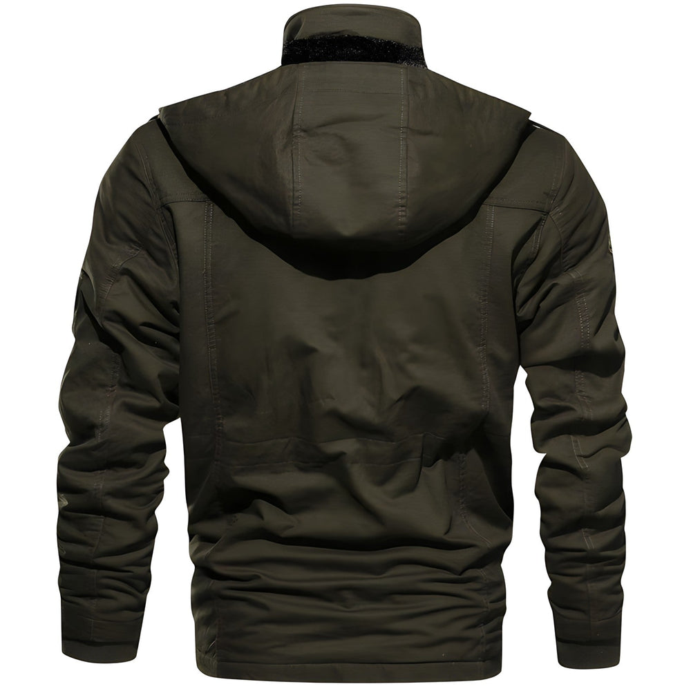 Military Jacket with Multiple Pockets