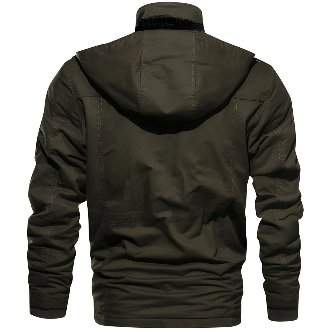 Military Jacket with Multiple Pockets