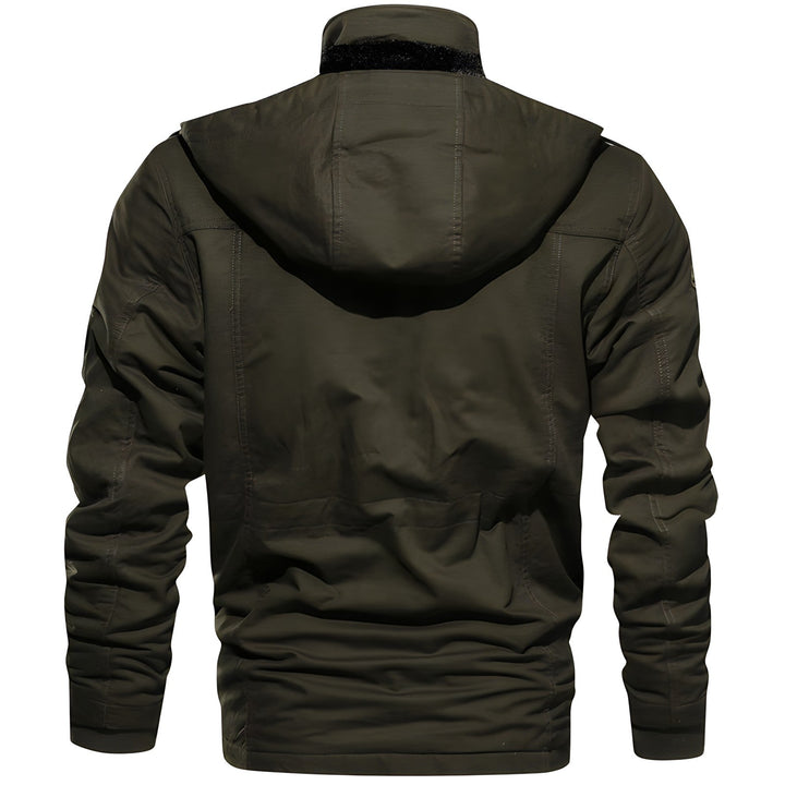 Military Jacket with Multiple Pockets